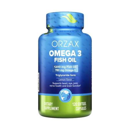 Рыбий жир Омега-3 ORZAX Fish Oil 120 капсул