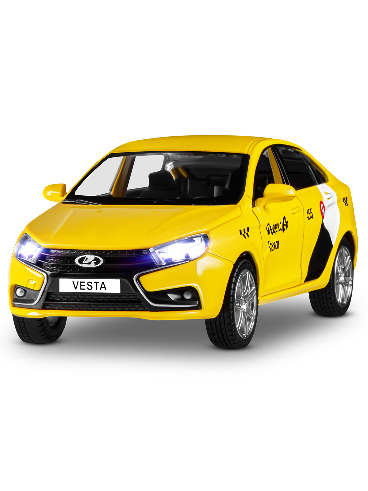 Автомобиль Яндекс GO LADA Vesta Такси озвучено Алисой 1:24 JB1251345/Яндекс GO - фото 16