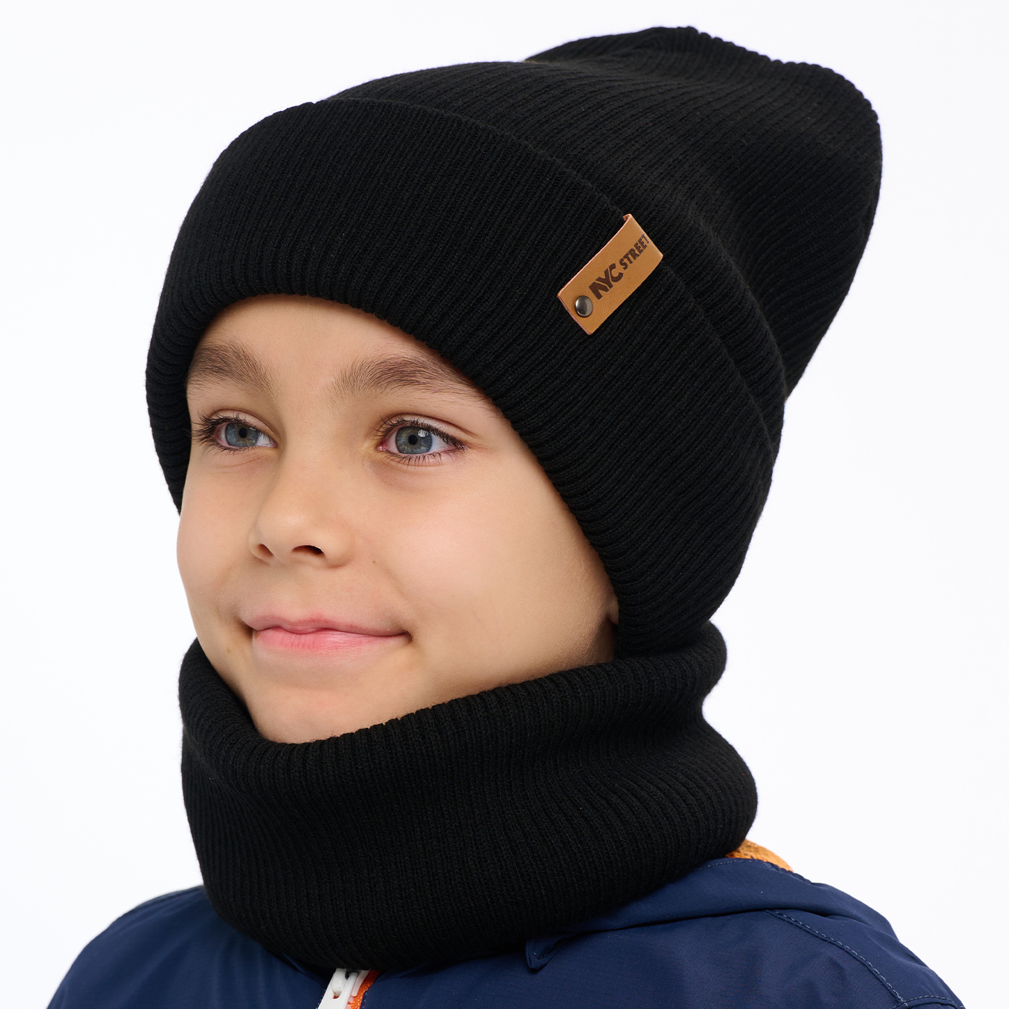 Шапка и снуд KUBRIO KU-H-42-lopataB-black - фото 4