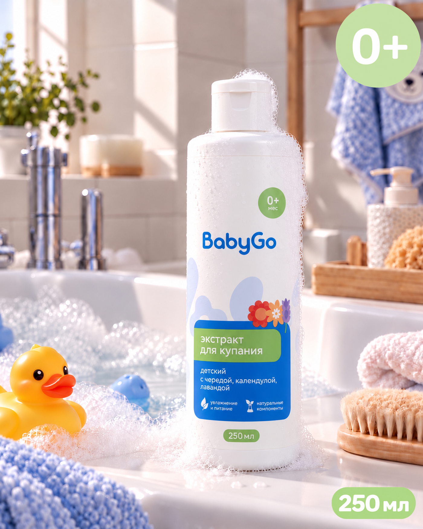 Экстракт для купания BabyGo Череда и календула 250 мл - фото 2