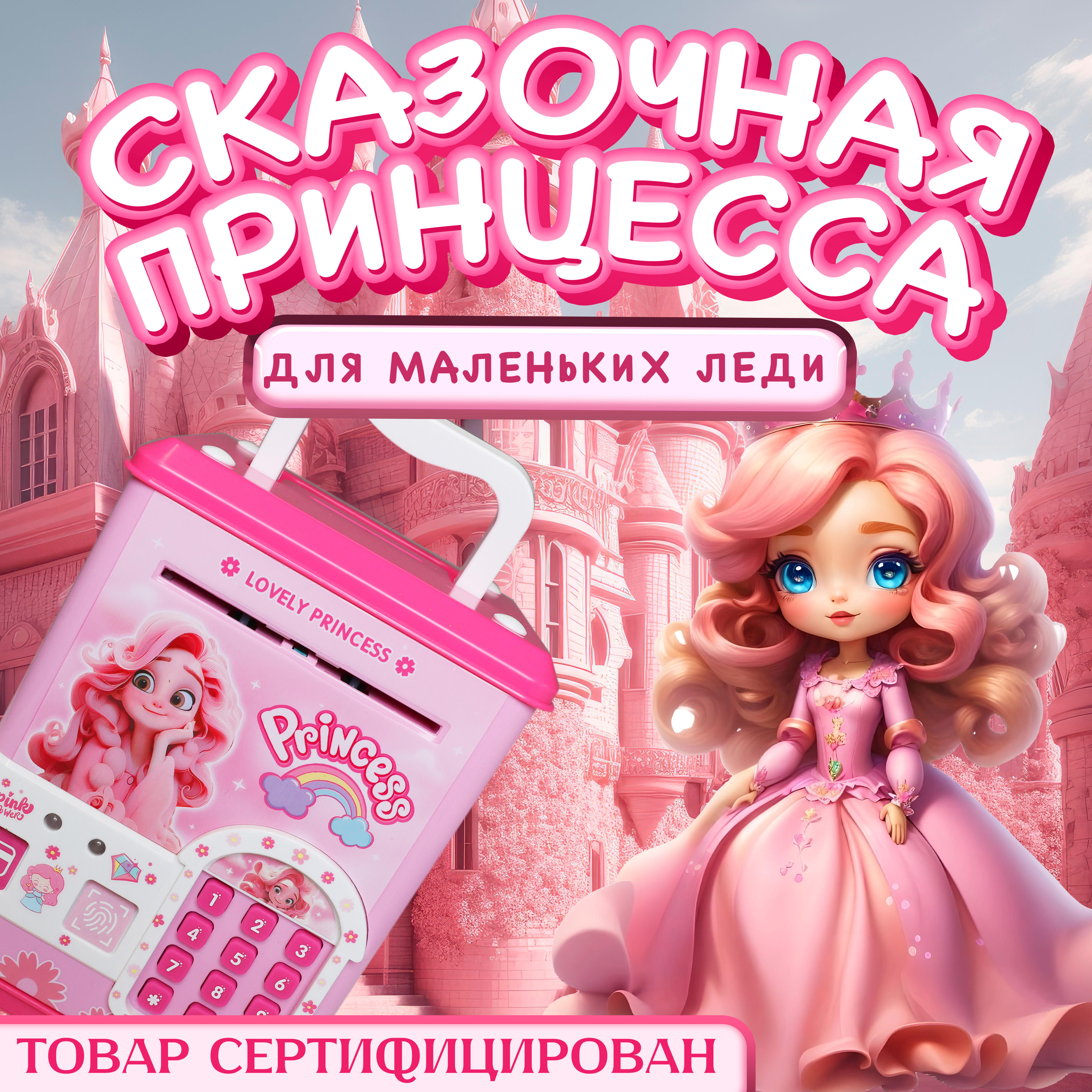 Игровой набор Бестселлер Копилка Принцесса - фото 8