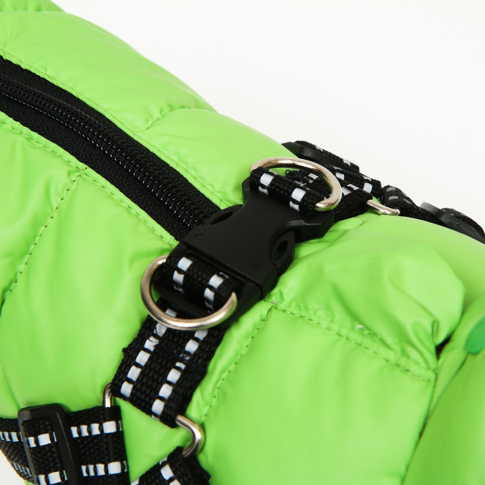 Куртка для собак Sima-Land со шлейкой салатовая - фото 4