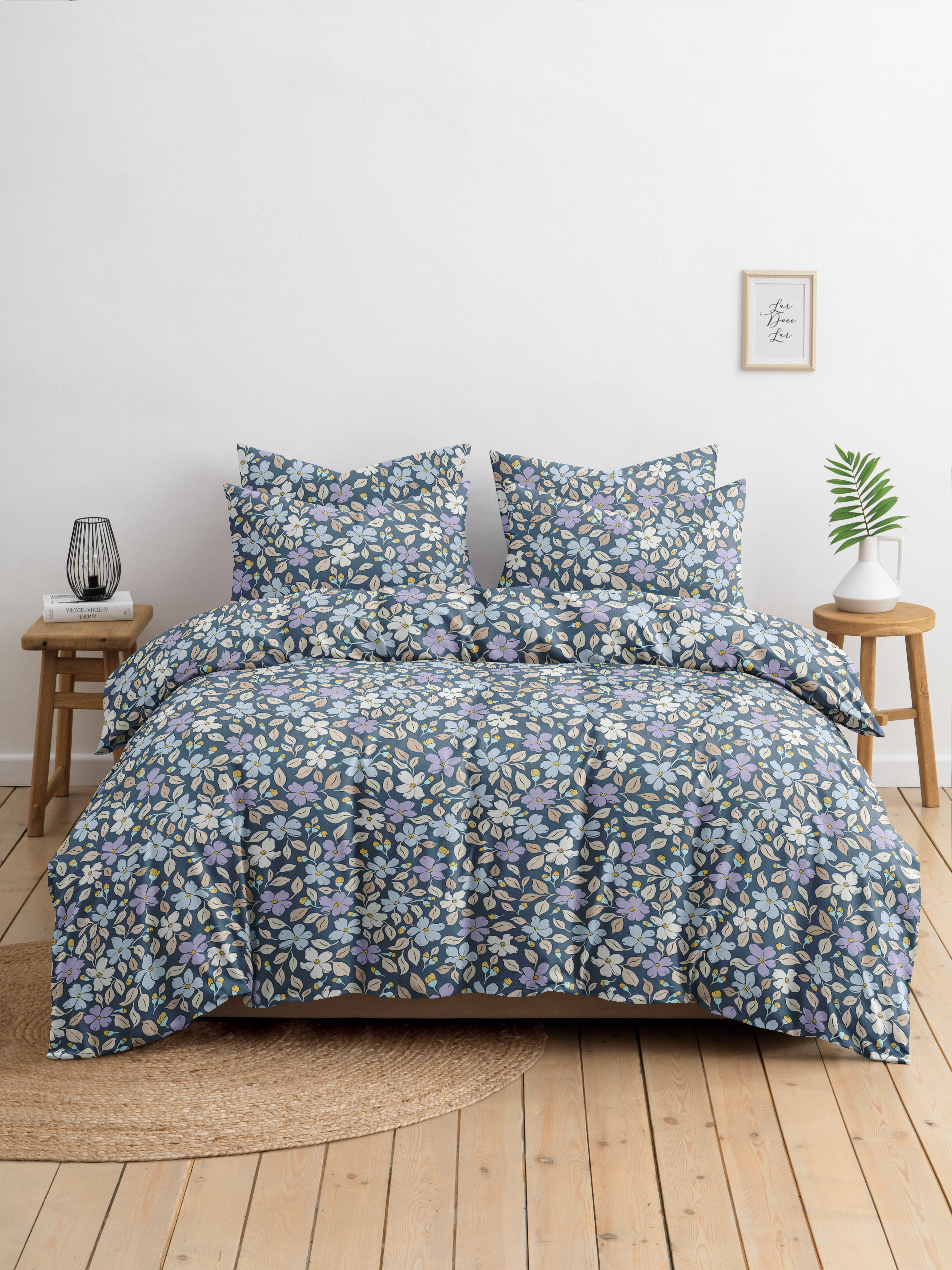 Комплект постельного белья Ночь Нежна Флер двуспальный 4 предм. - фото 1