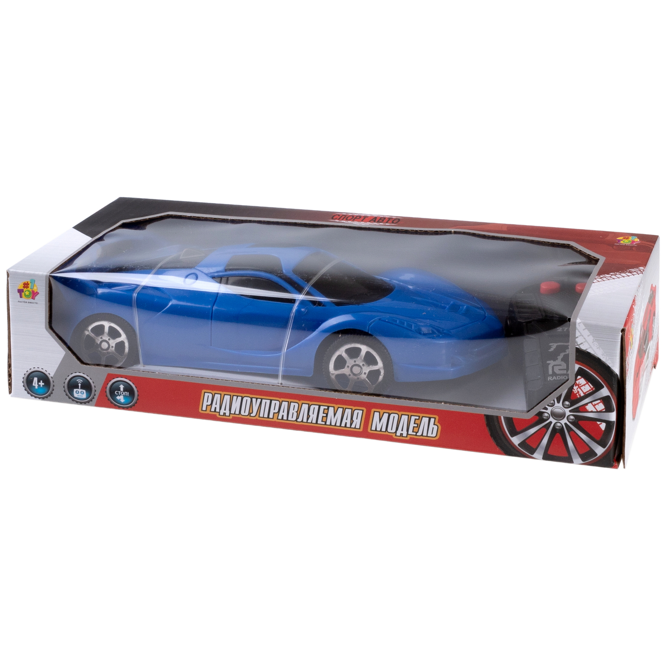 Автомобиль РУ 1TOY на пульте управления спорткар 1:24 - фото 14