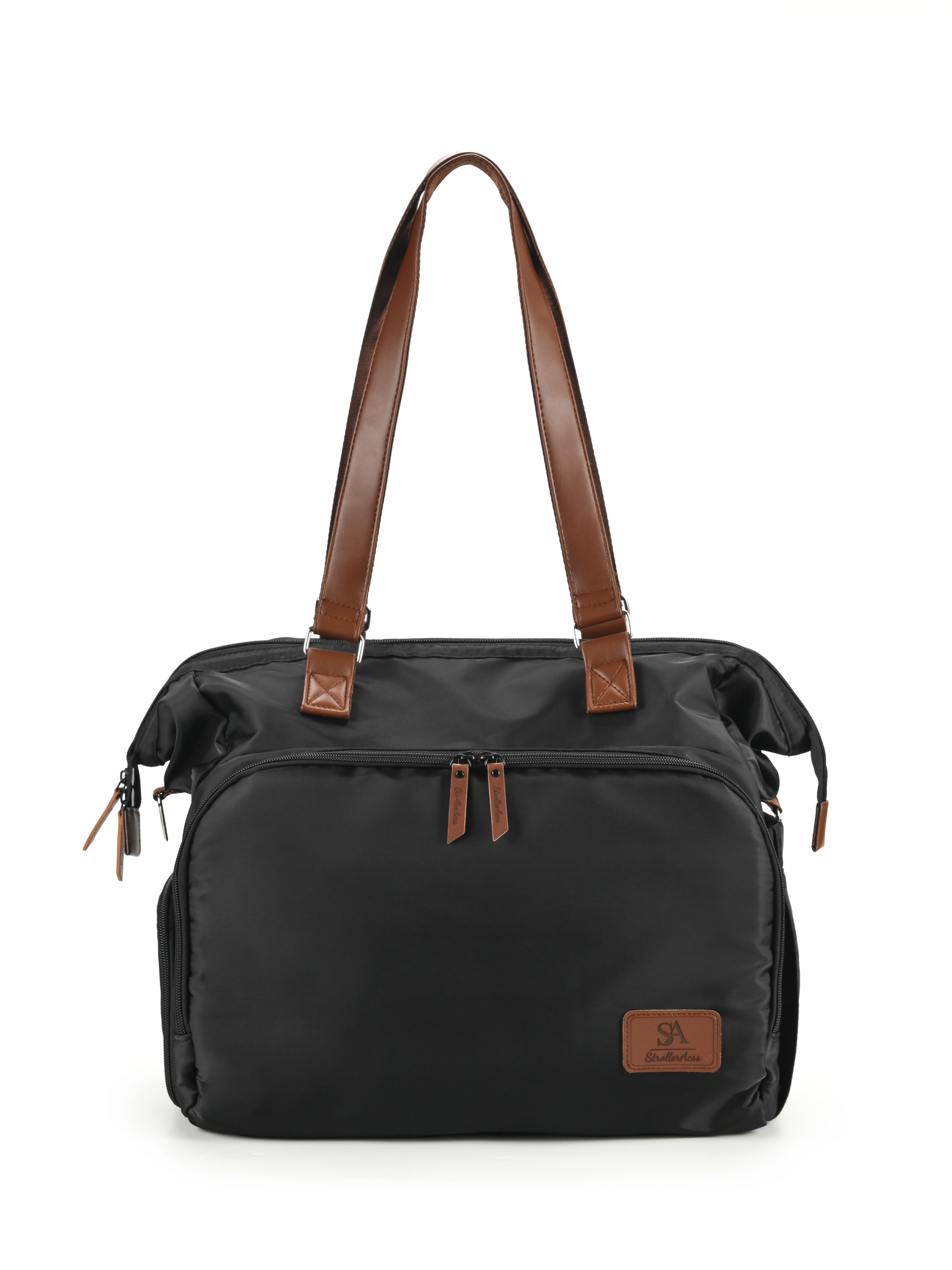 Сумка на ручку коляски StrollerAcss Сумка для мамы и малыша SA1/Черный - фото 11