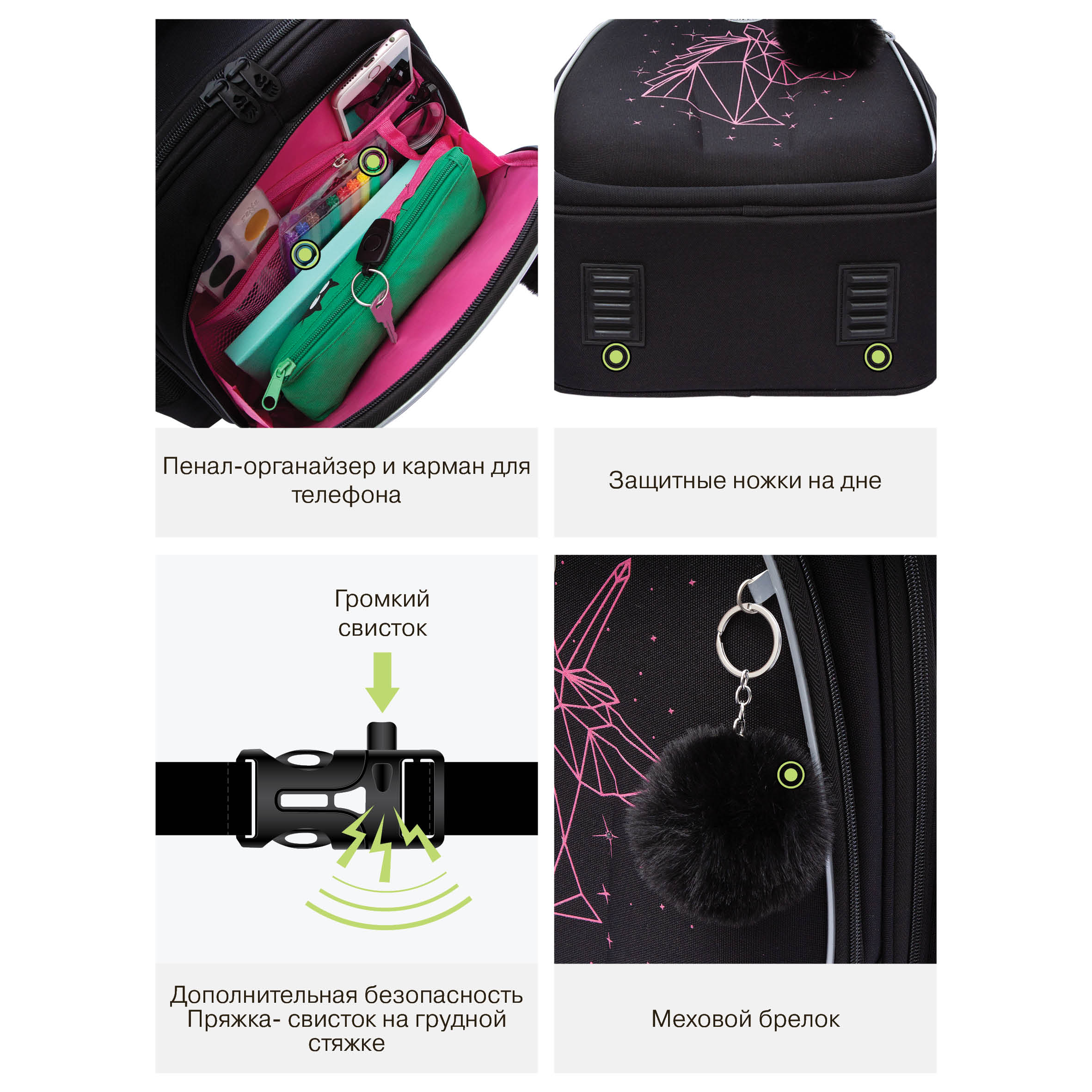 Ранец Grizzly для девочки - фото 13