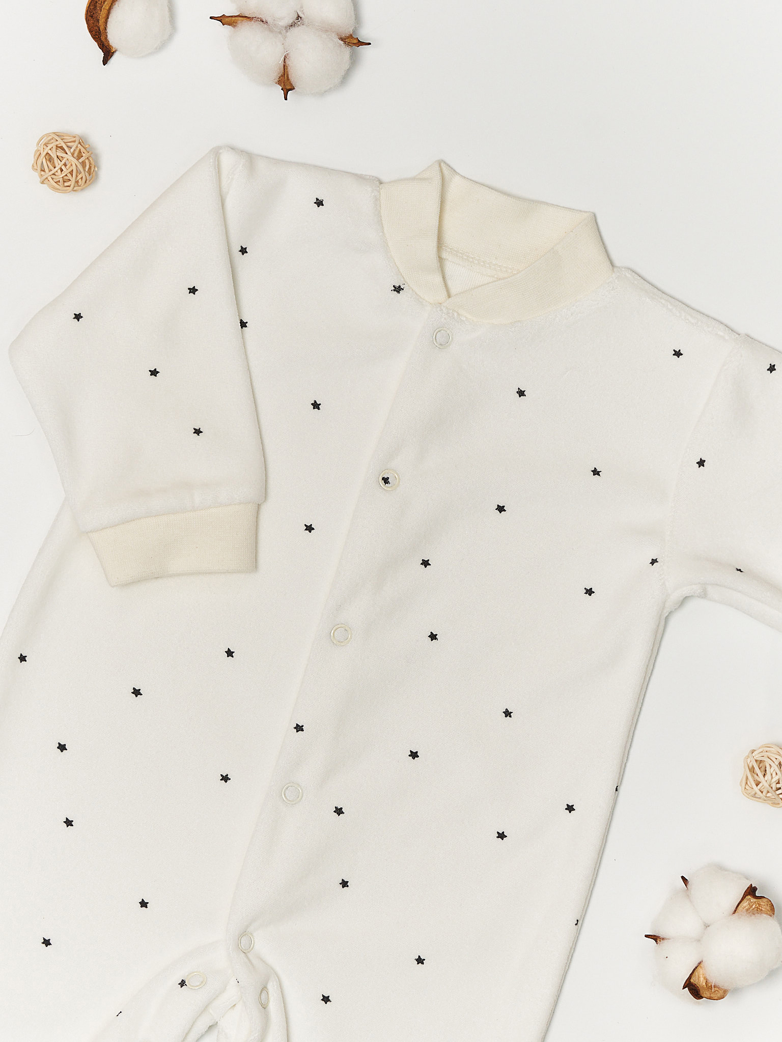 Комбинезон МАЛЫШЕЕВО Звезды белый - фото 8