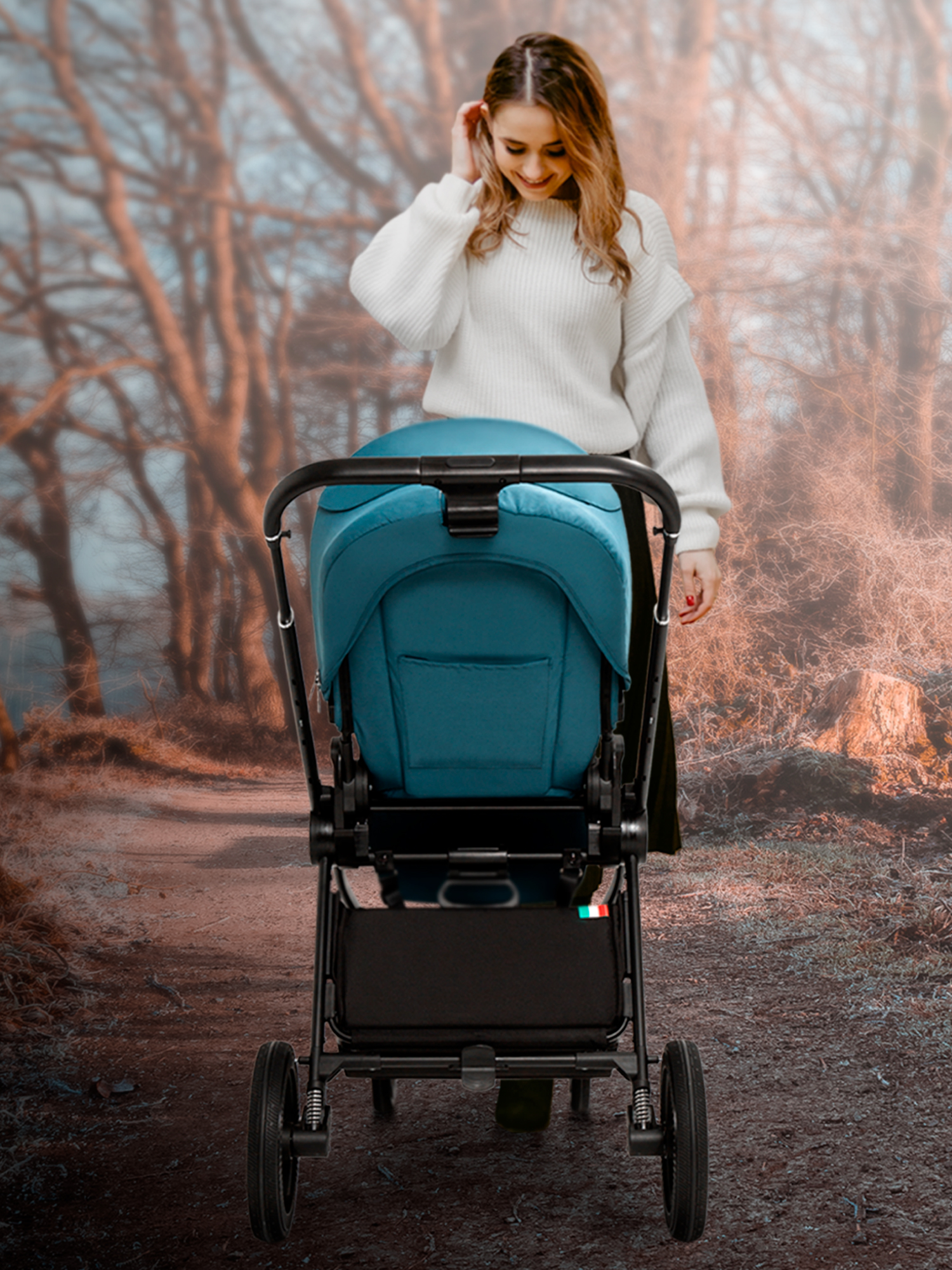 Коляска 2в1 Sweet Baby черный - фото 18