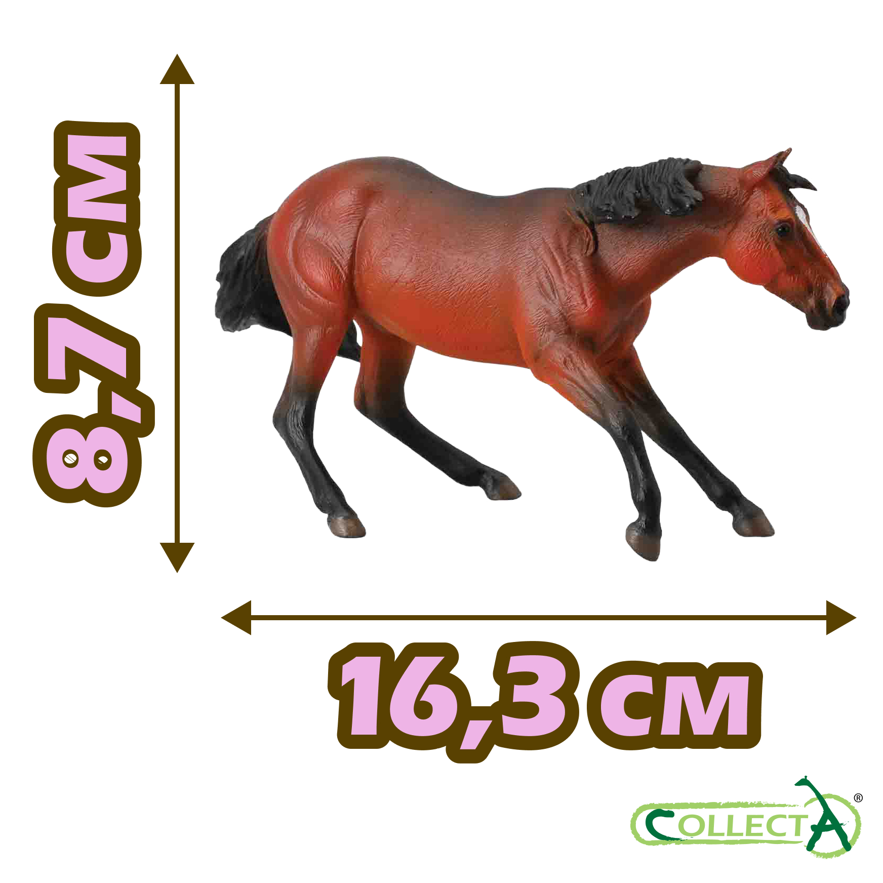 Фигурка Collecta Лошадь Квартерхорс (гнедой) - фото 3