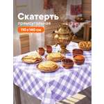 Скатерть на стол тканевая VILINA клеенка прямоугольная клетка
