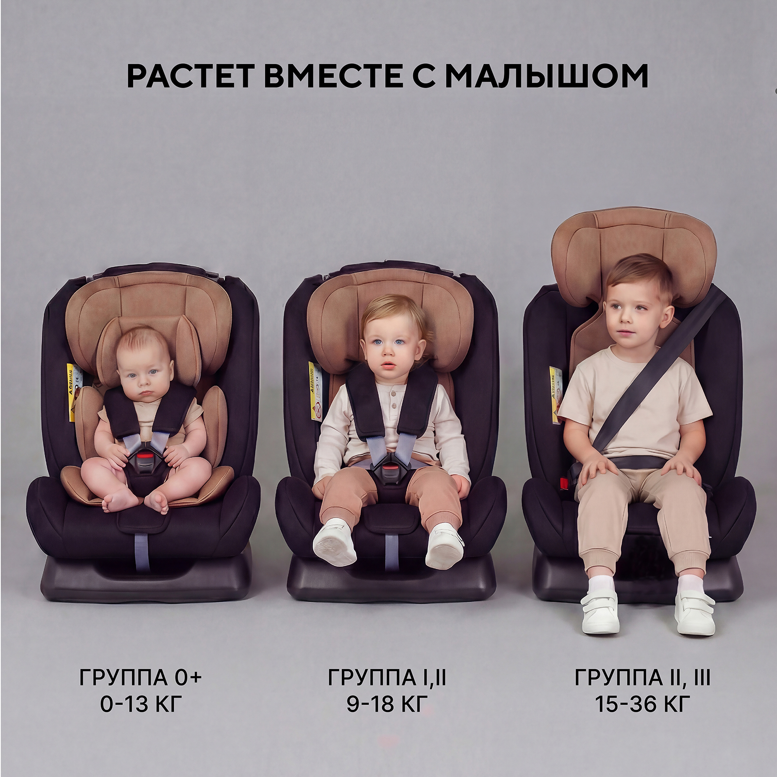 Автокресло Rant Basic Unity 0+/1/2/3 (0-36 кг) бежевый - фото 10