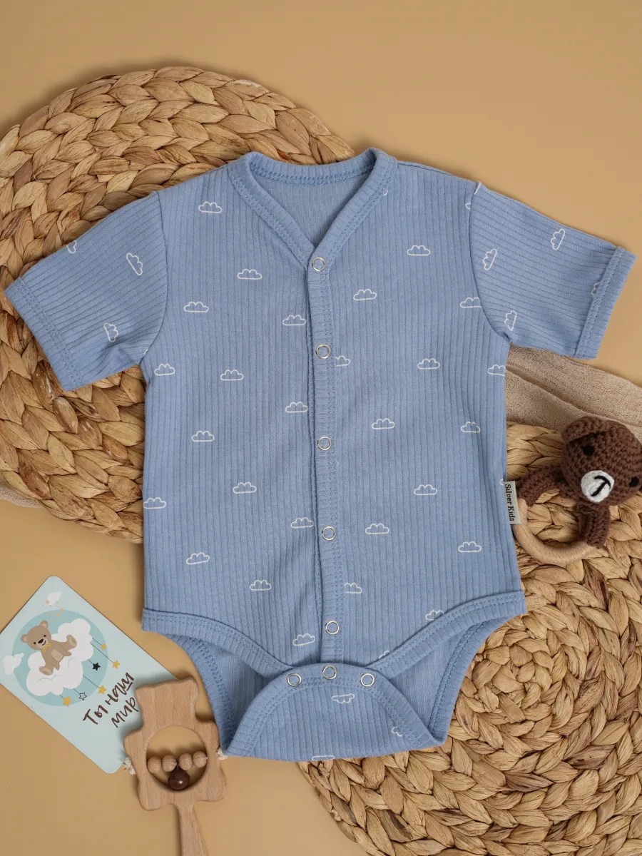 Боди 3 шт Супер Пупс нбр/3пр/бд/sk23/рубчик/морскаясказка - фото 12