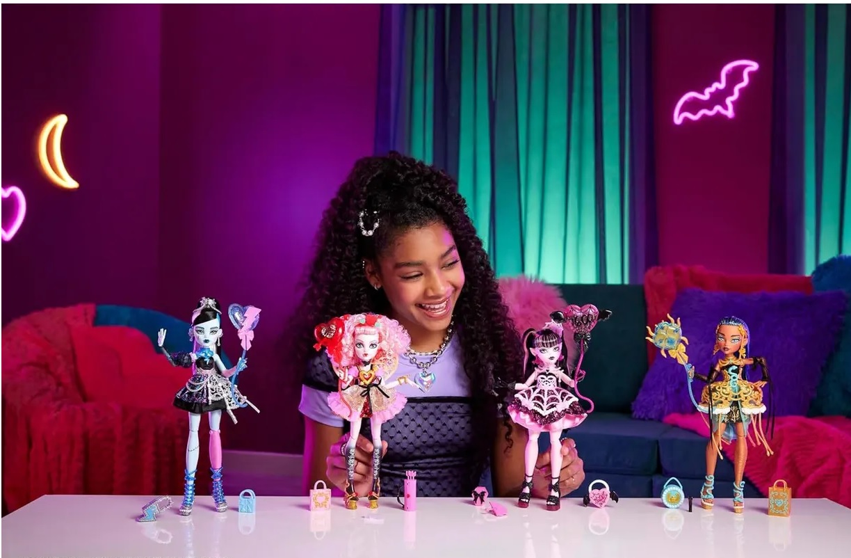 Кукла модельная Monster High Scary Sweet Birthday MATTEL Купидон Астерия высота 28 см JBG77 - фото 5