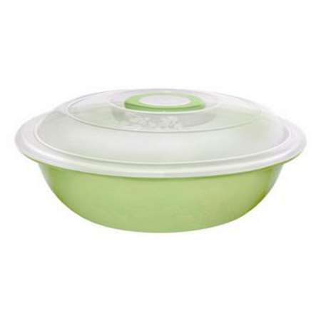 Таз elfplast мерный с крышкой мятный 11 л 39.5х15 см