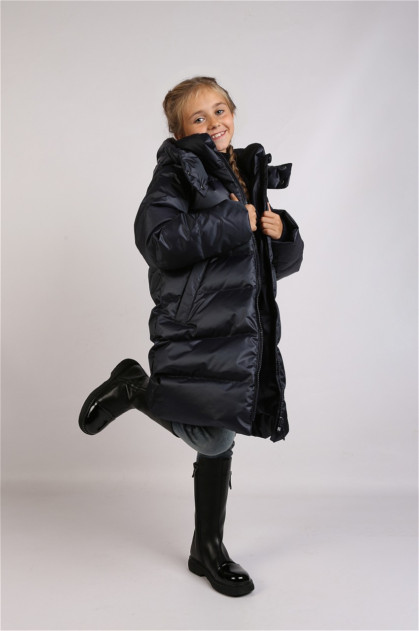 Пальто Arctiline Мартина-1 67881- DW-24 Темно-синий - фото 1