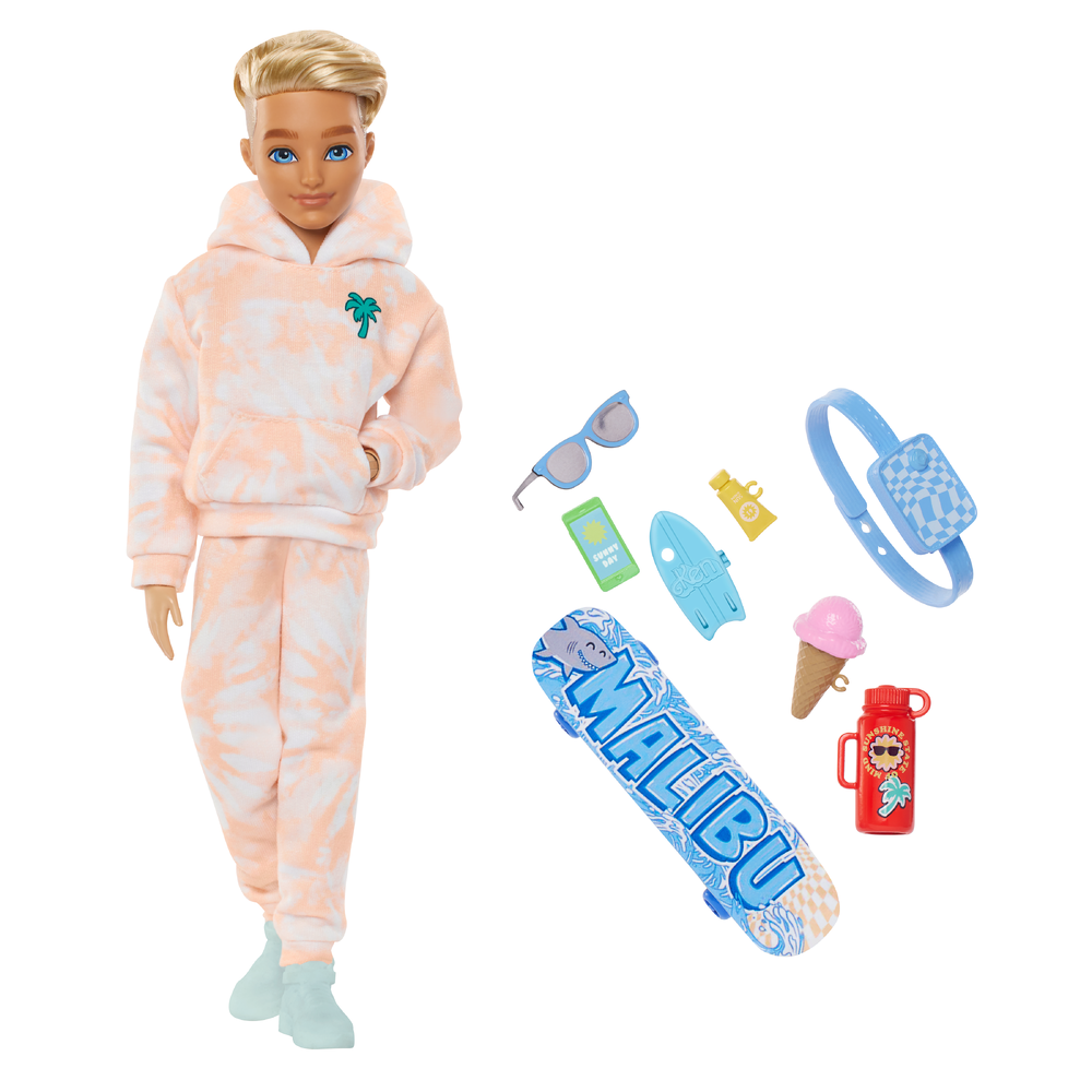 Кукла модельная Barbie Dream Besties Малибу на скейтборде JDD75 JDD75 - фото 4