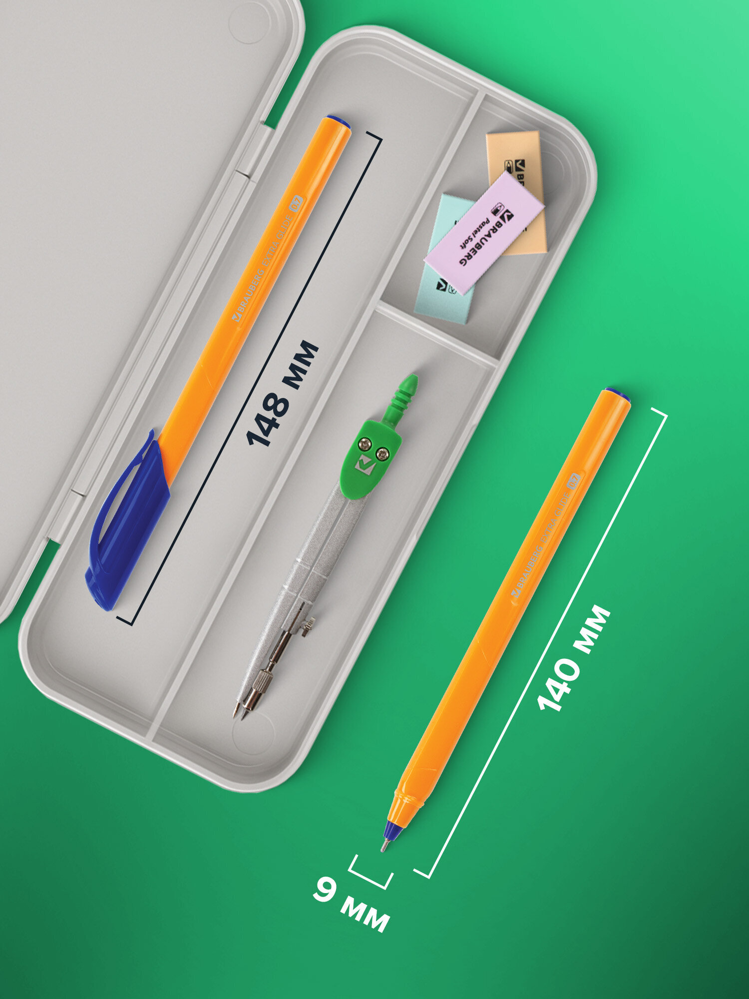 Ручка шариковая Brauberg 12 шт. - фото 4