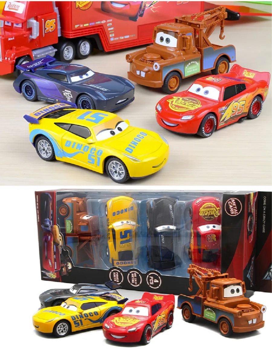 Игровой набор ТОТОША металлич. машинки Тачки, 4 шт 1:48 3016 - фото 13