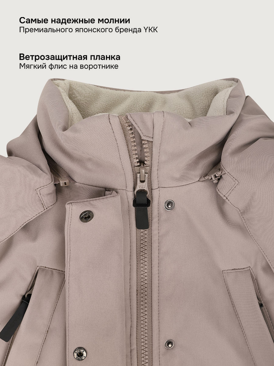 Парка NIKASTYLE 5з8025 какао - фото 7