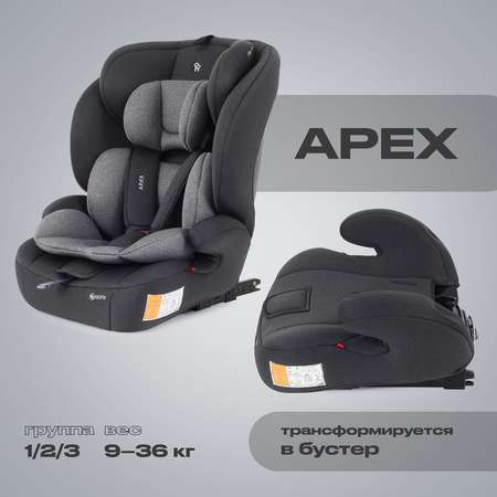 Автокресло Rant Basic ZY27F Apex Isofix 1/2/3 (9-36 кг) серый