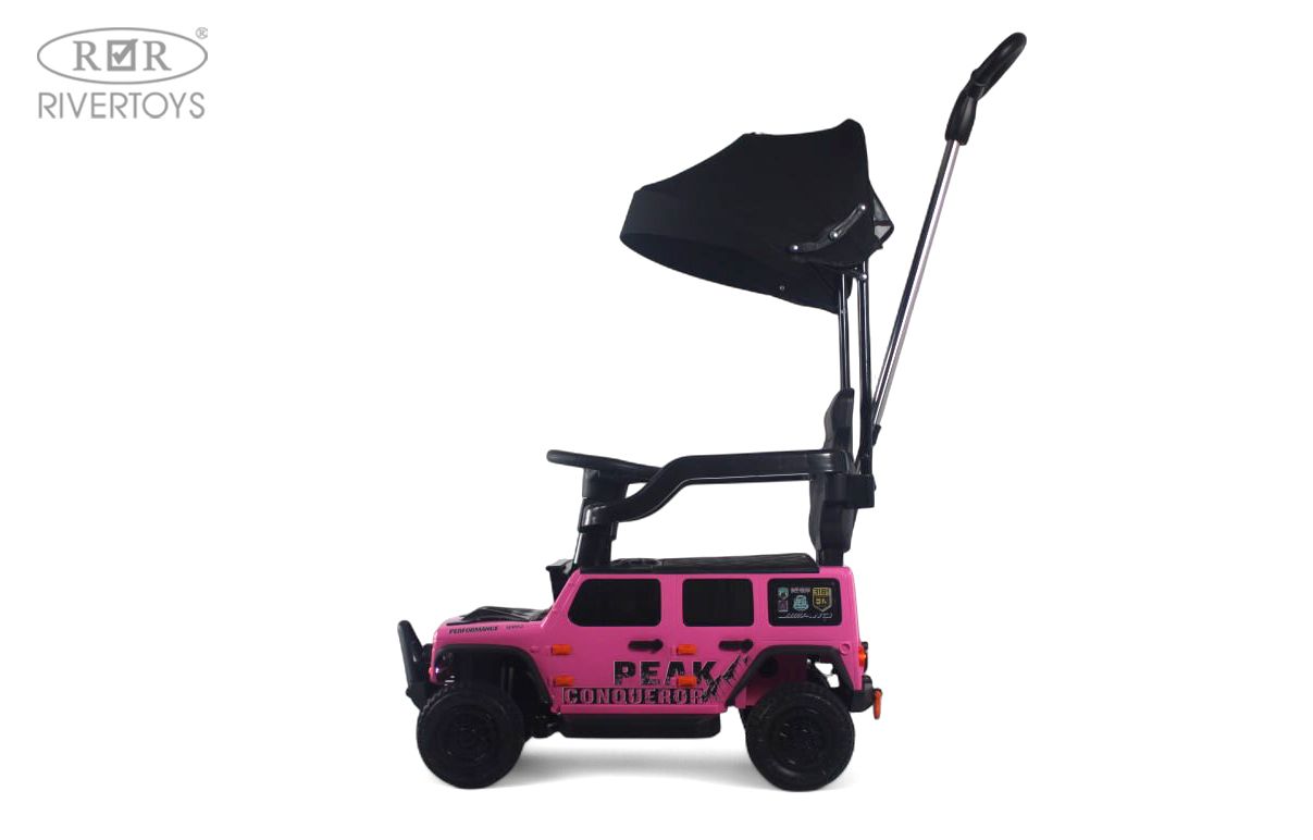 Электромобиль RIVERTOYS G009GG-PINK С пультом ДУ - фото 5