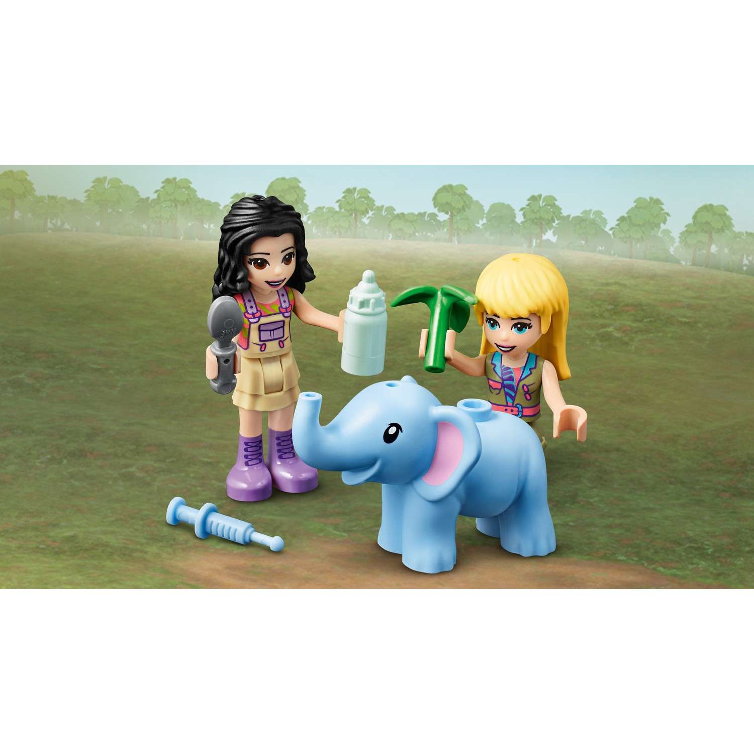 Конструктор LEGO Friends Спасение слонёнка блочный - фото 13