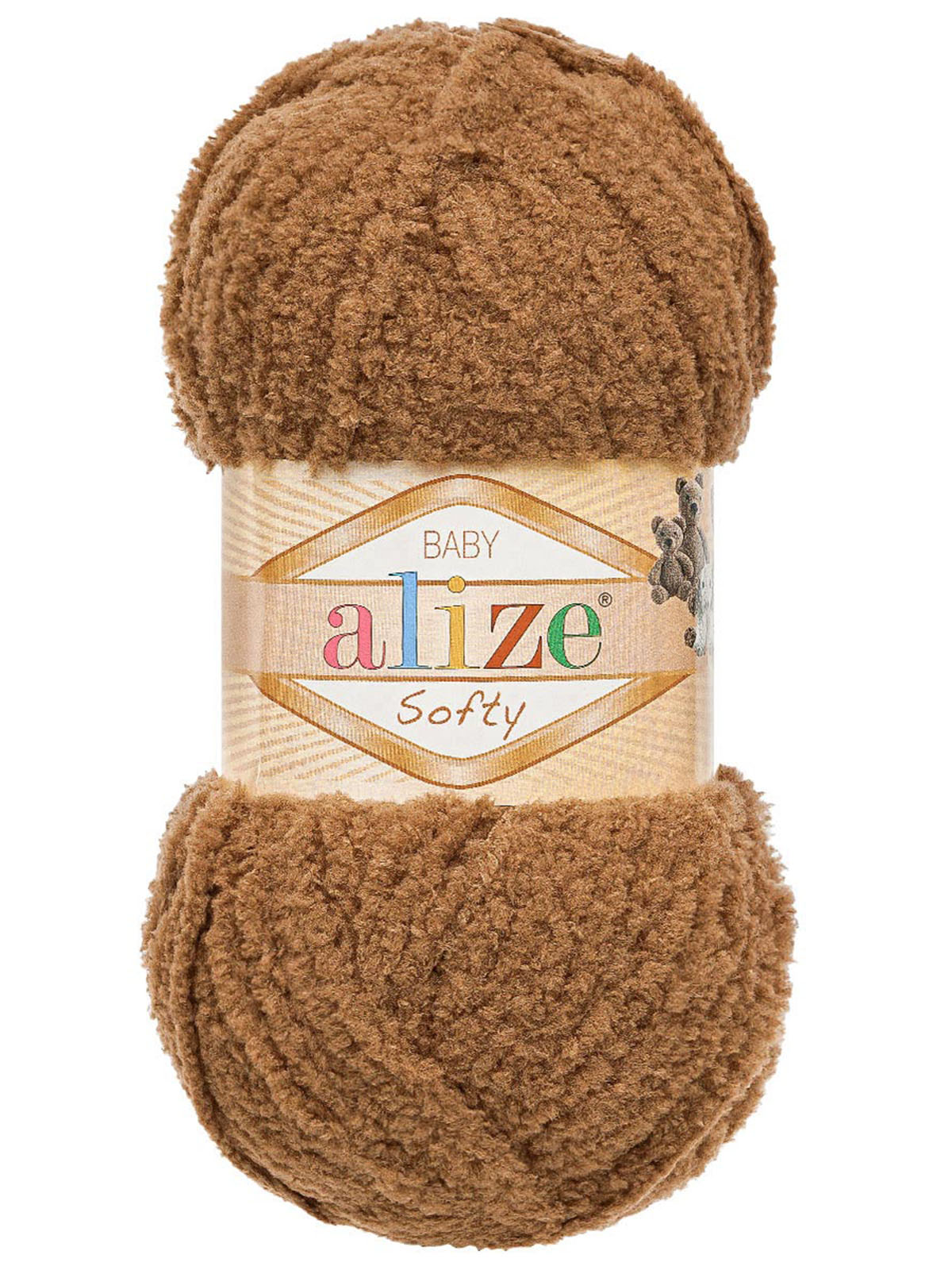 Пряжа плюшевая для игрушек и пледов Alize 50г 115м 5шт - фото 3