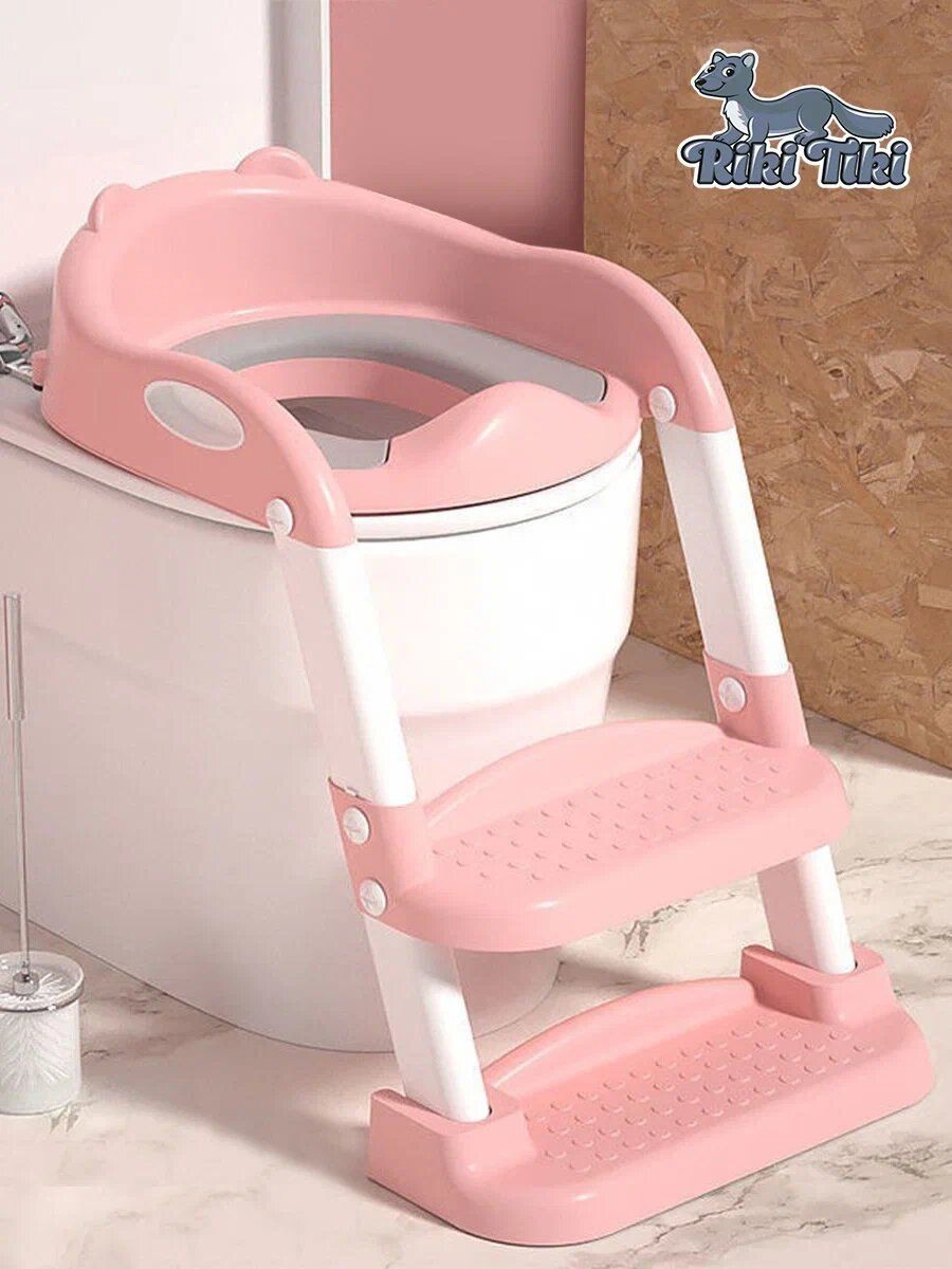 Накладка на унитаз RIKI TIKI baby розовый - фото 1