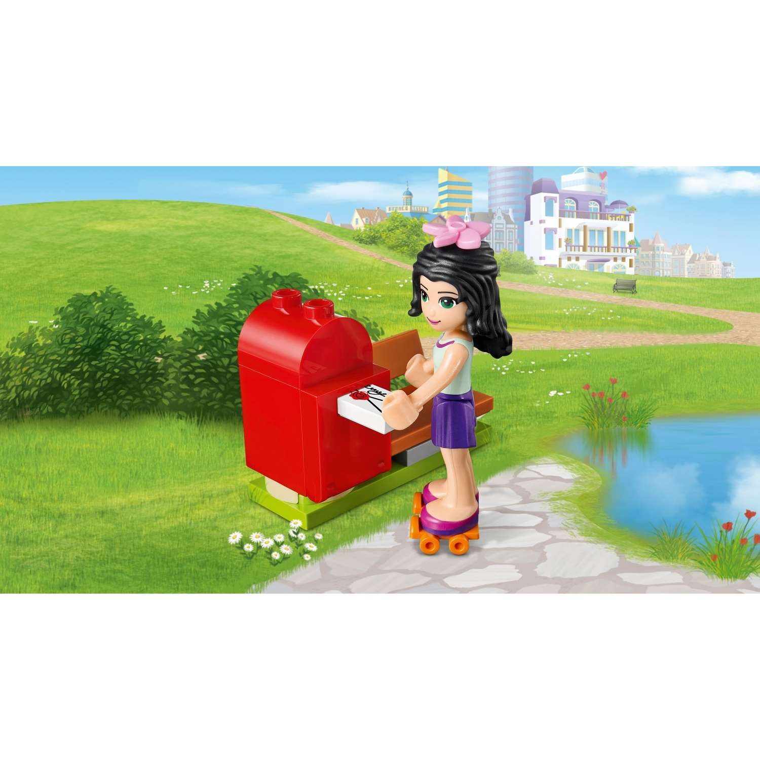 Конструктор LEGO Friends Туристический киоск Эммы блочный - фото 6