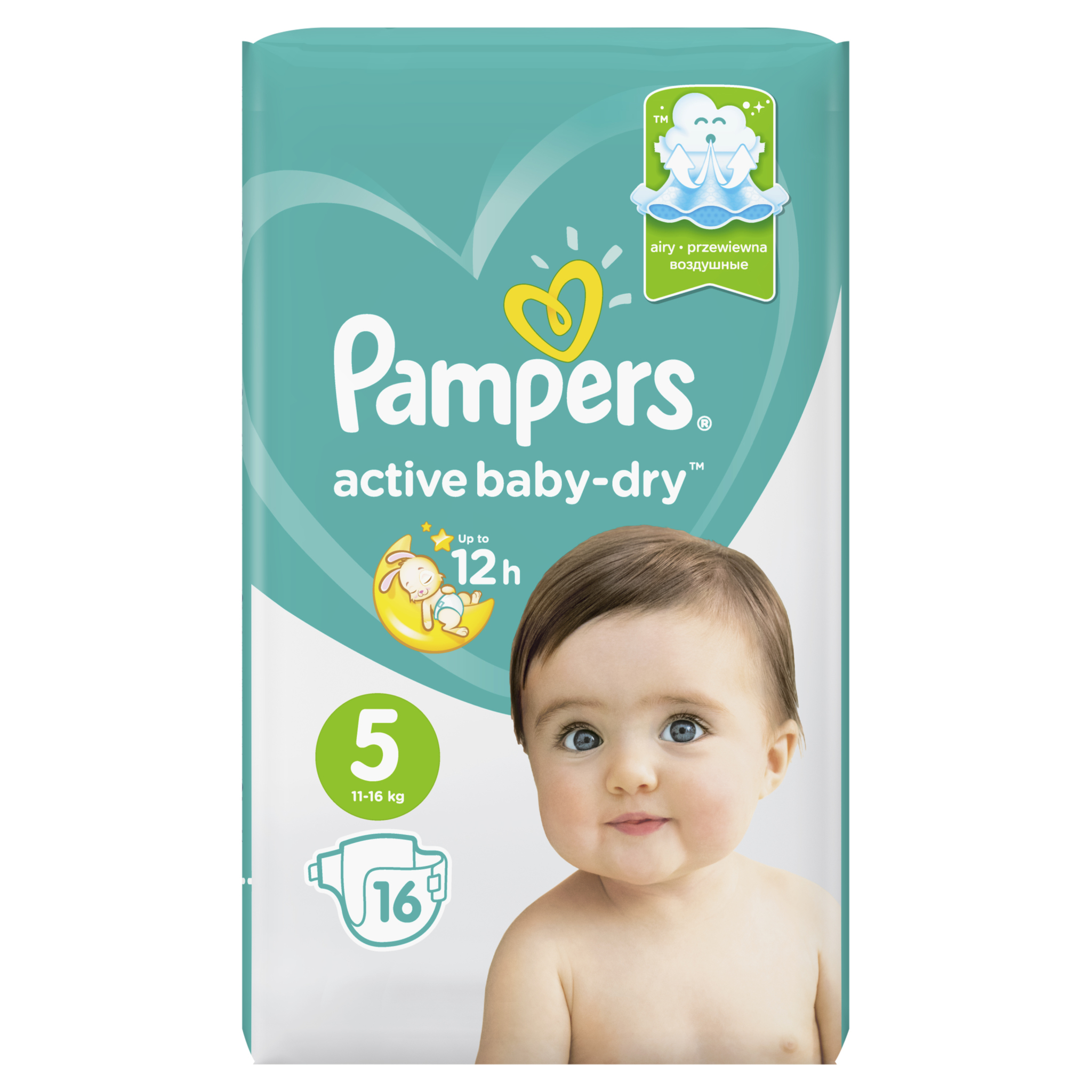 Подгузники Pampers Active Baby-Dry 5 (11-16 кг) 16 шт. - фото 2