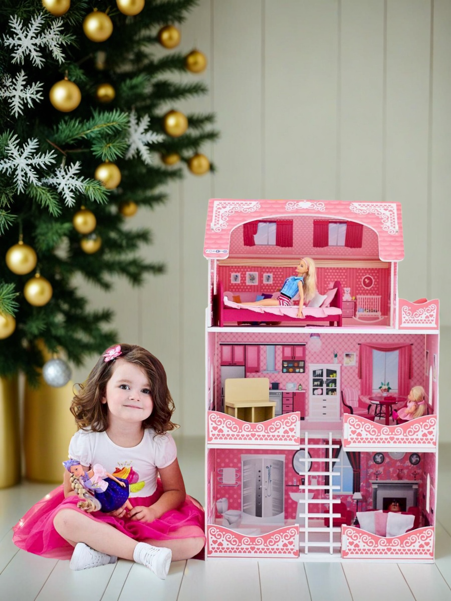 Домик для кукол PAREMO 90 см с мебелью PD318-08 - фото 1