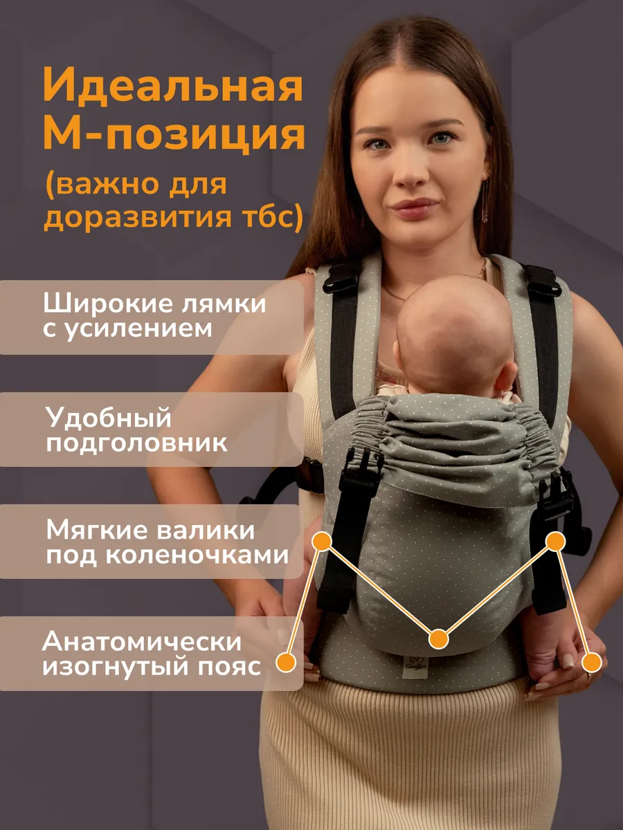 Эргорюкзак СлингУля Супер-м беби 2+ - фото 2