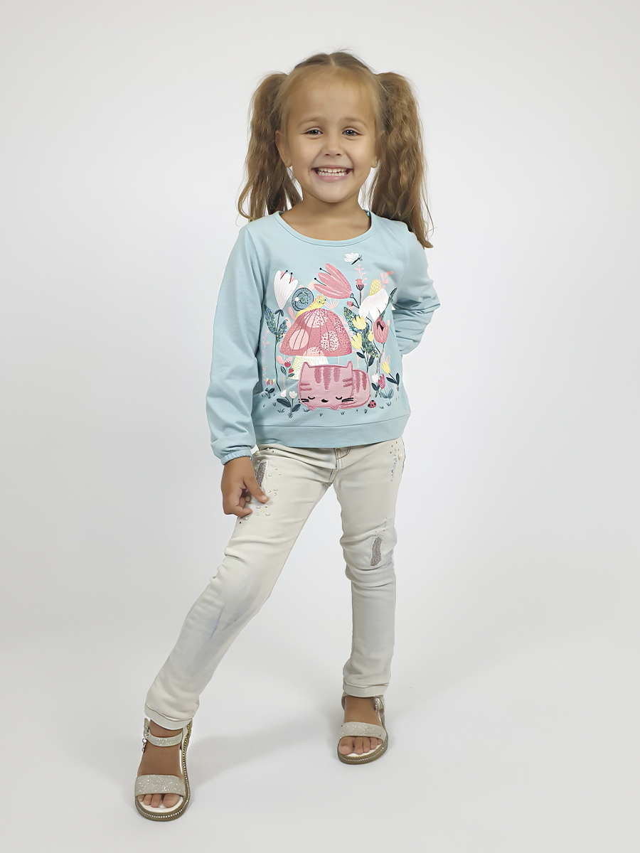 Свитшот Luneva 16-147-5. - фото 1