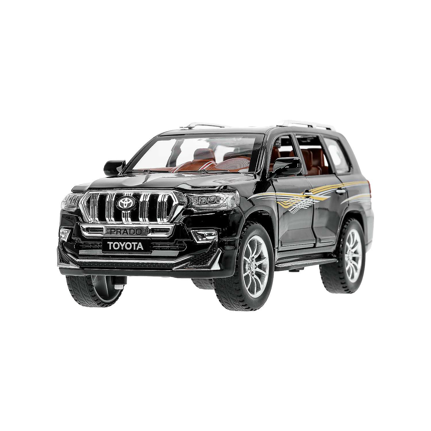 Автомобиль Технопарк Toyota 1:24 черный 384375 - фото 14