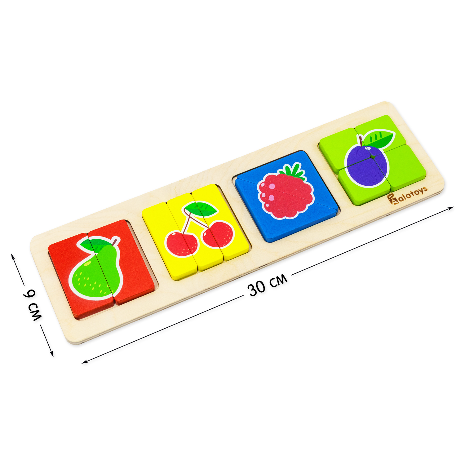 Игрушка Alatoys рамка-вкладыш Фрукты в ассортименте - фото 6