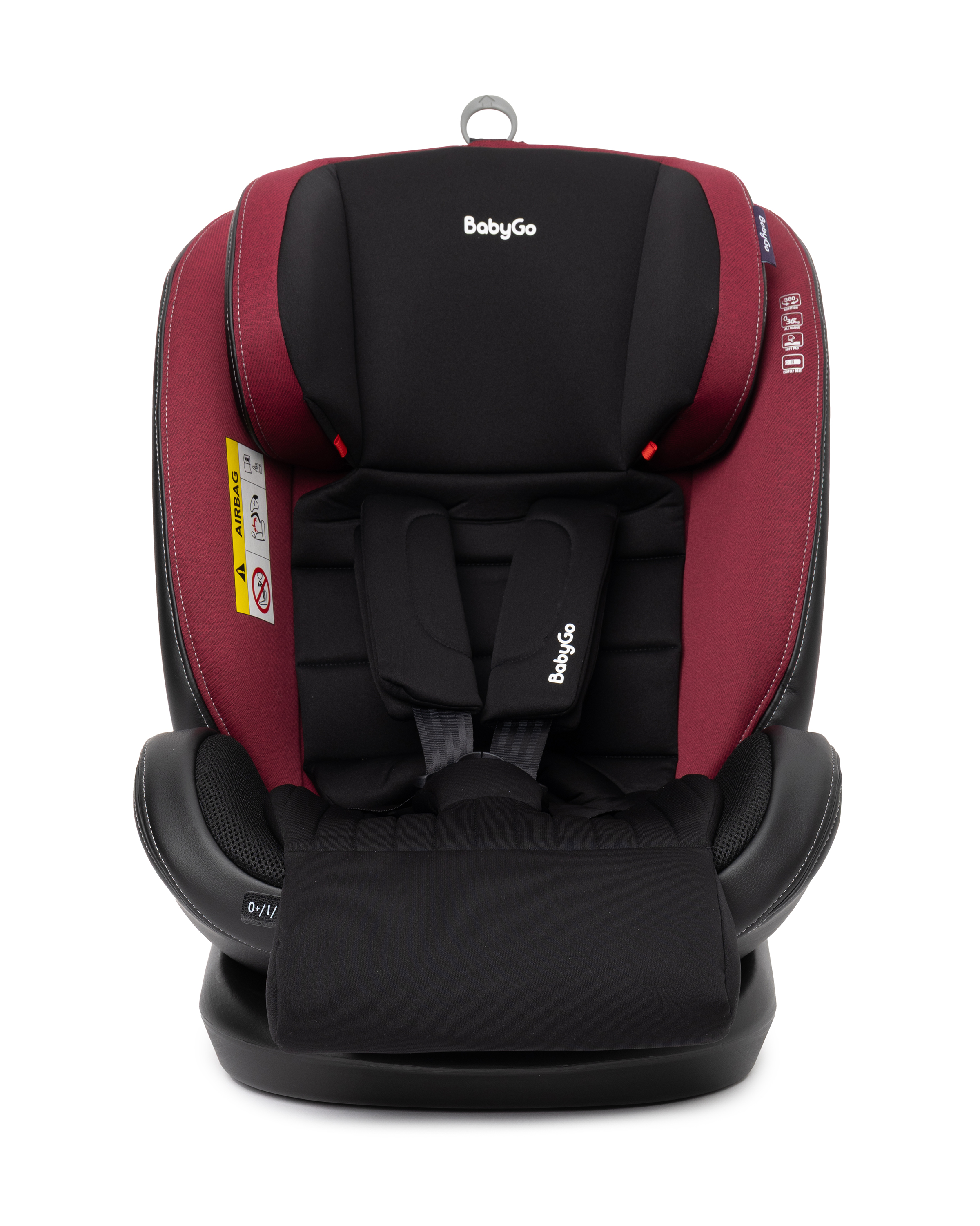 Автокресло BabyGo Multi-Stage New Isofix 0+/1/2/3 (0-36 кг) красный - фото 38