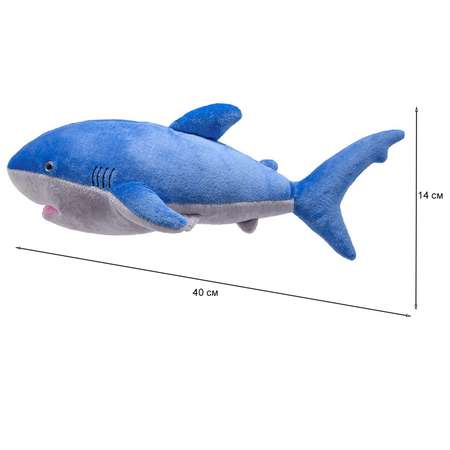 Игрушка мягкая All About Nature Акула Голубая K8268-PT