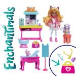 Кукла мини Enchantimals City Tails кошечка Карлин