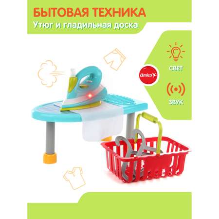 Игрушка Amico гладильная доска, утюг