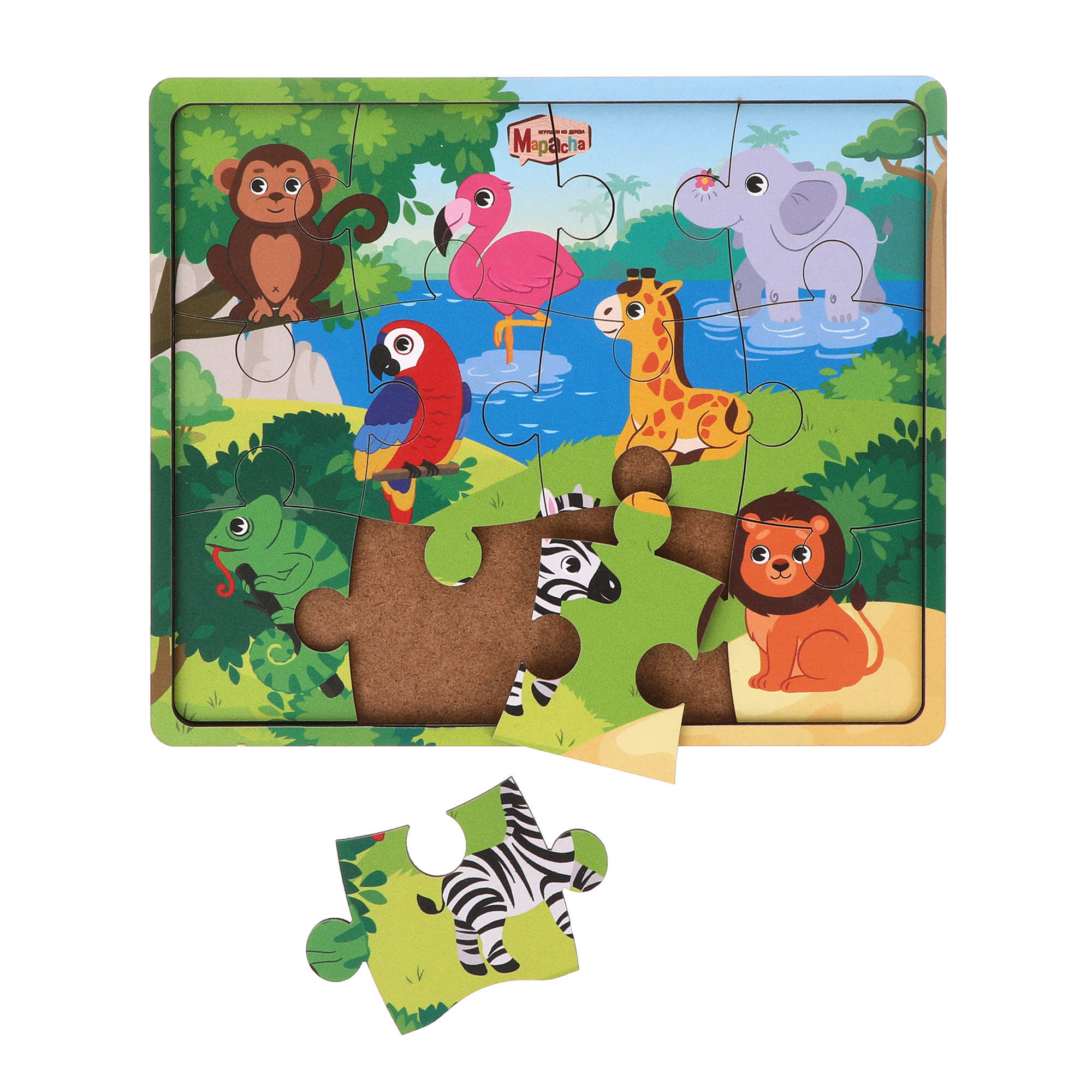 Игрушка Mapacha рамка-вкладыш Монтессори Мелкая моторика - фото 12