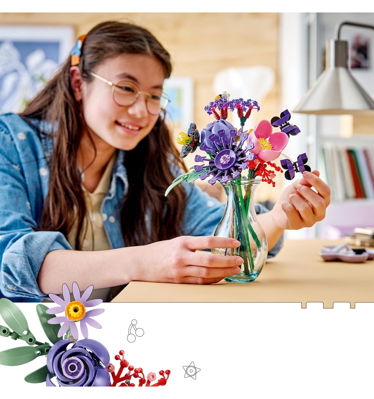Конструктор LEGO Botanicals Букет Оливии Родриго 400 дет. - фото 9