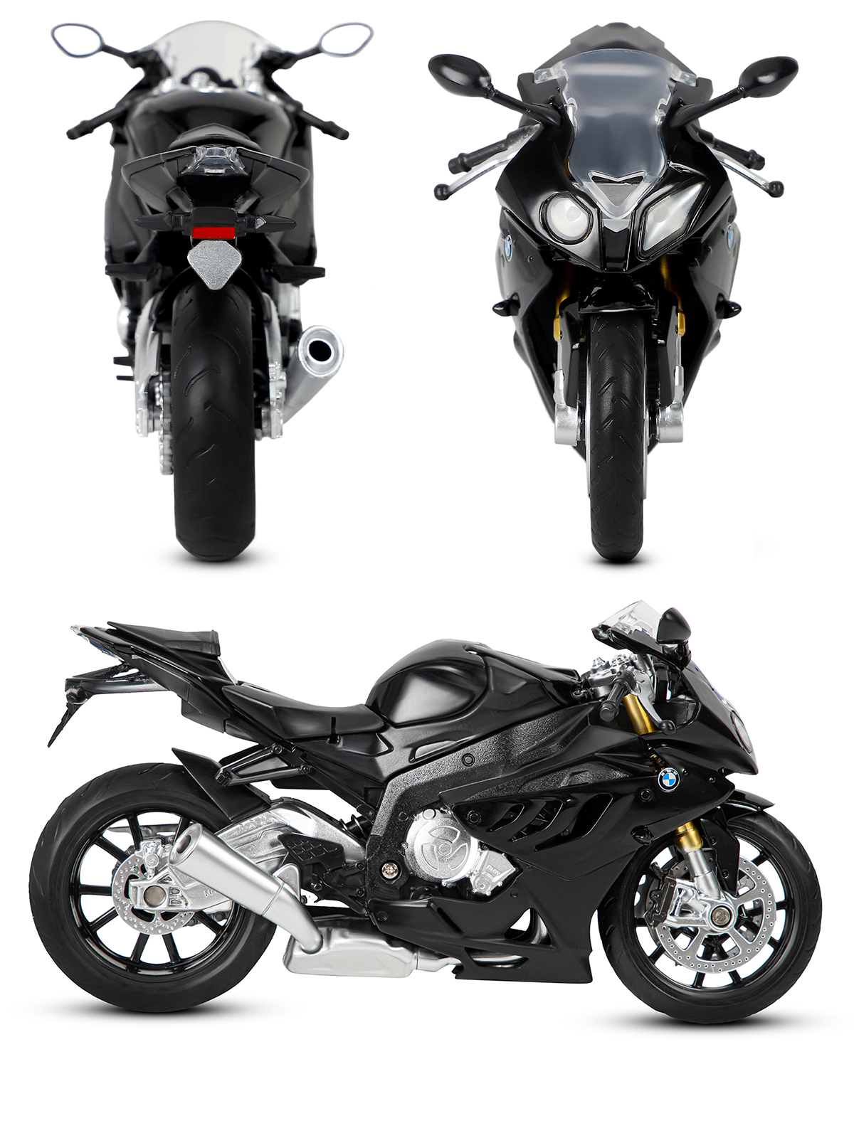 Мотоцикл АВТОпанорама BMW S1000R 1:12 JB1251503 - фото 7