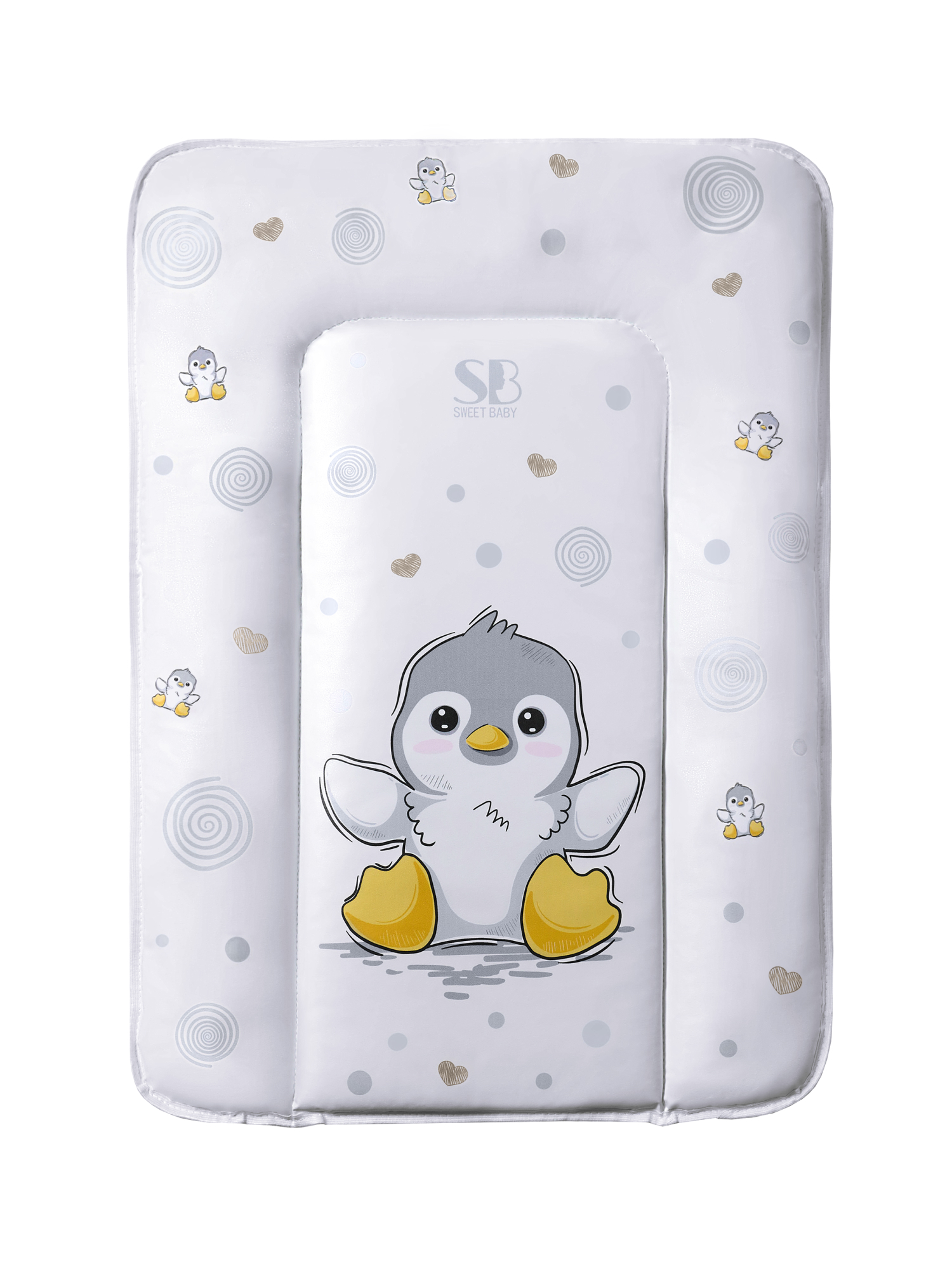 Матрас для пеленания Sweet Baby 48x71 пингвин серый - фото 5