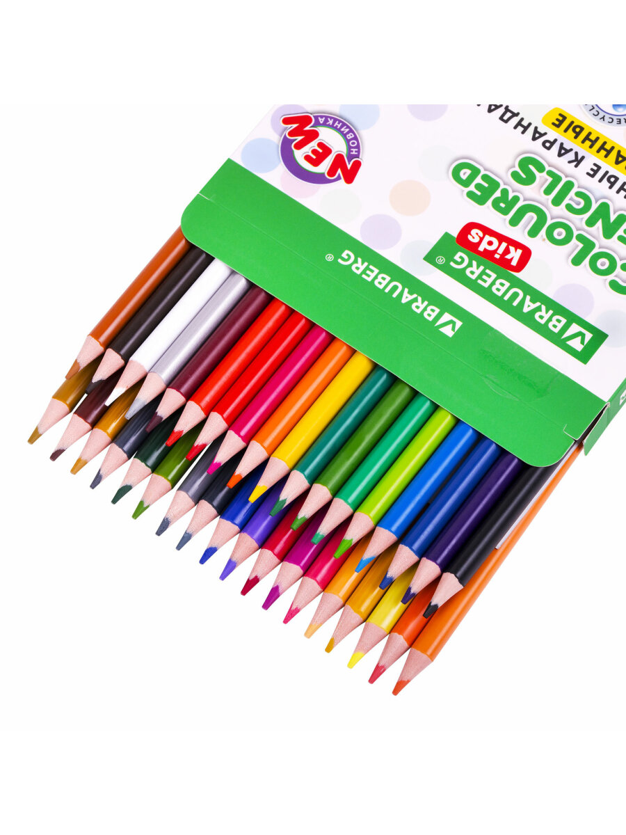 Карандаши цветные Brauberg 36 шт. - фото 12