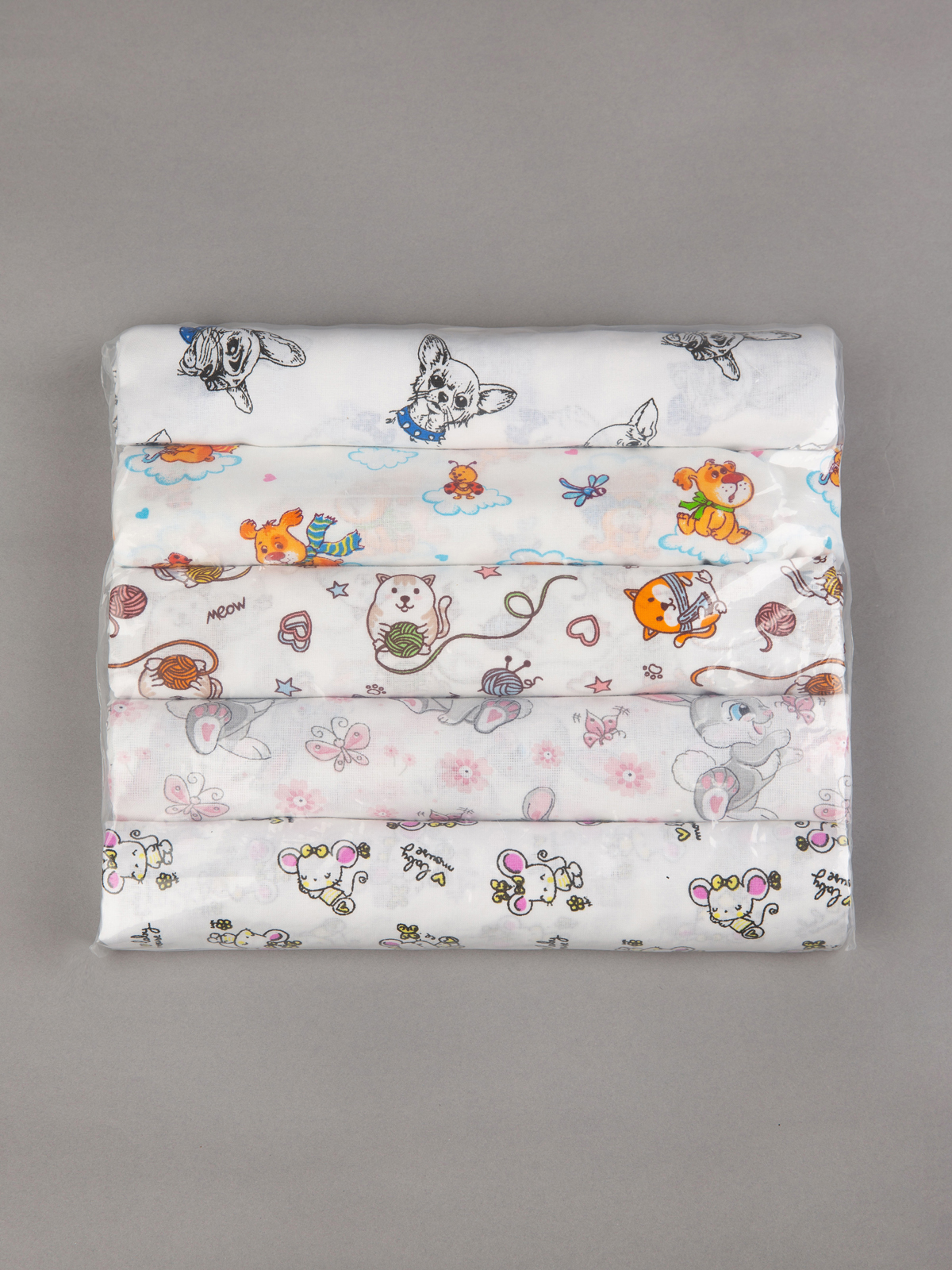 Пелёнка Чудо-Чадо Ассорти ситец 90х120 см 5 шт. - фото 26