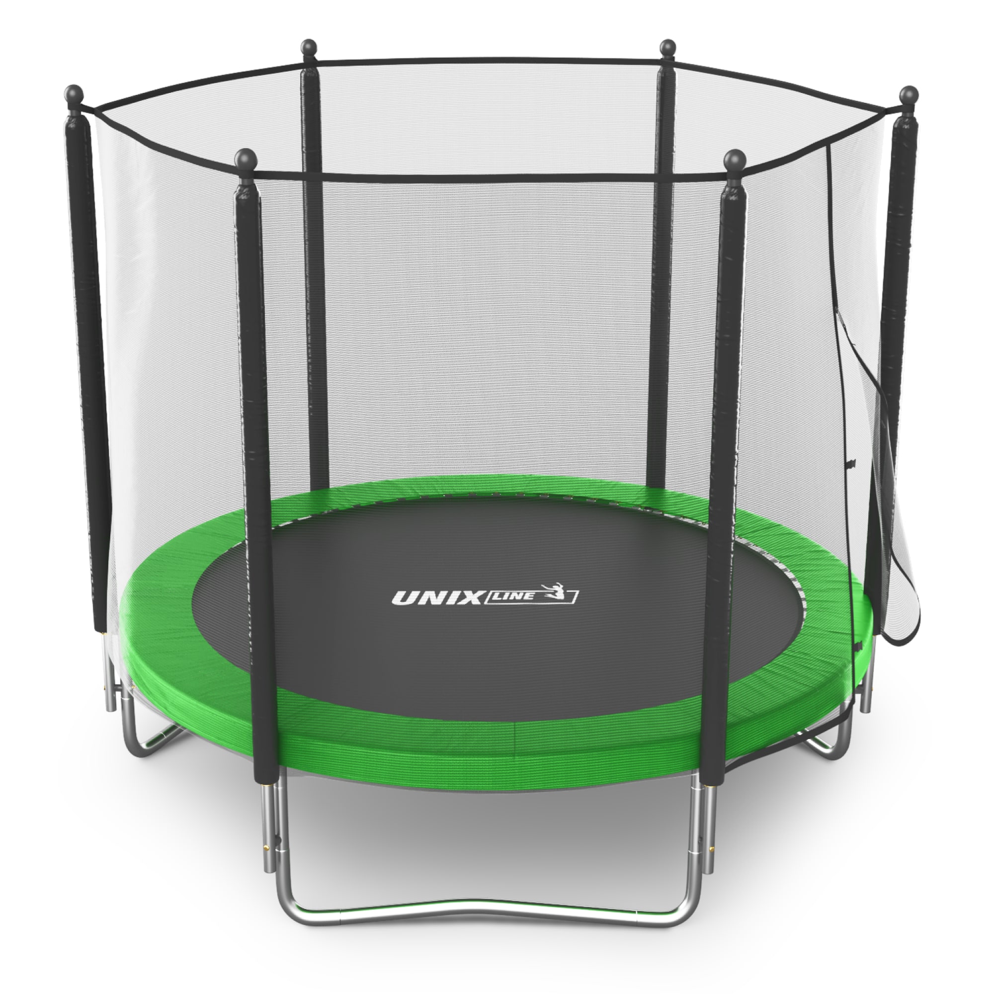 Батут UNIX line Simple 8 ft Green outside - фото 1