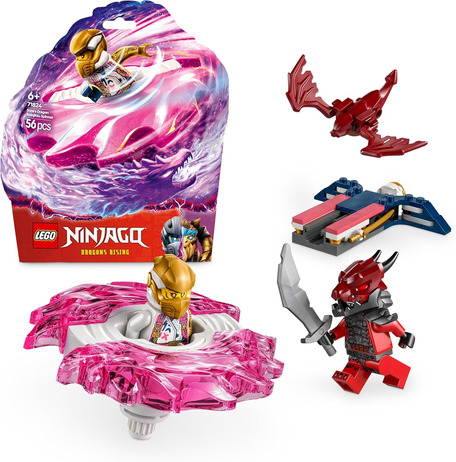 Конструктор LEGO NINJAGO Спиннер Кружитцу Дракона Соры - фото 1