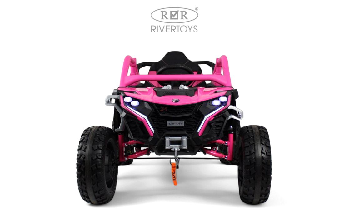 Электромобиль RIVERTOYS Z707ZZ-PINK С пультом ДУ - фото 2