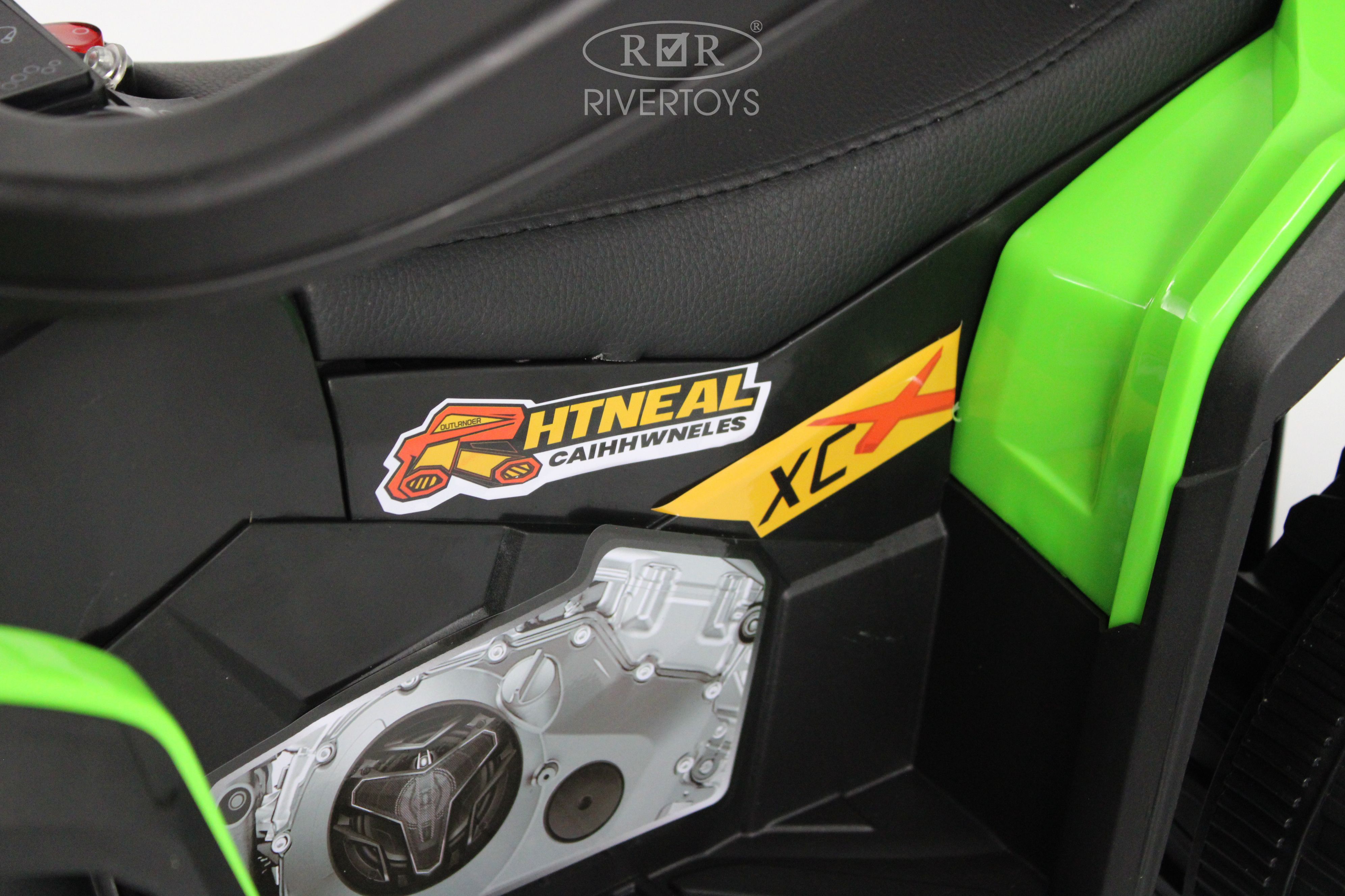 Электромобиль RIVERTOYS F003FF-NEW-GREEN - фото 6