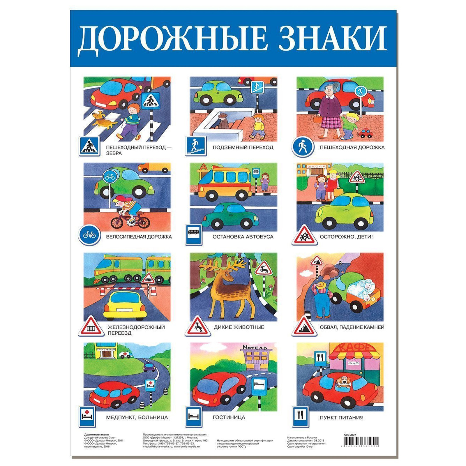 Набор обучающих плакатов Дрофа-Медиа Возраст 5-7 лет 10 видов 3962 - фото 9